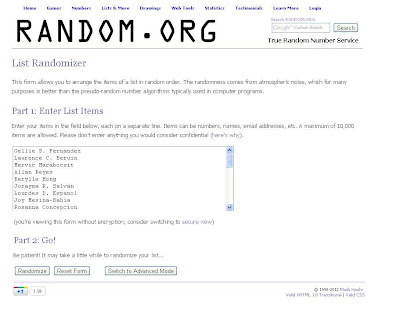 Wordup Wednesday: And the winners of the 2nd Bloggersary Treat are…
